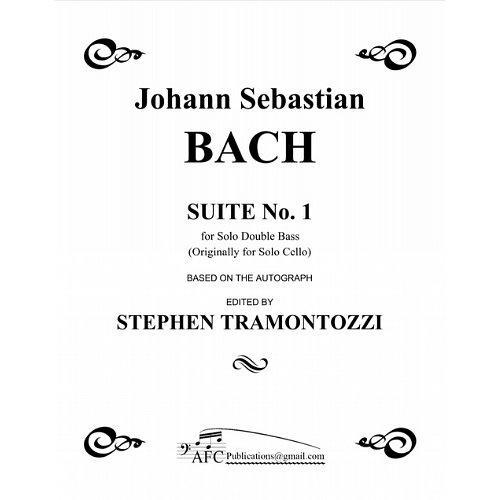 J.S. Bach: Suite No. 1 for Solo Double Bass, BWV 1007 in G Major (Tramontozzi)