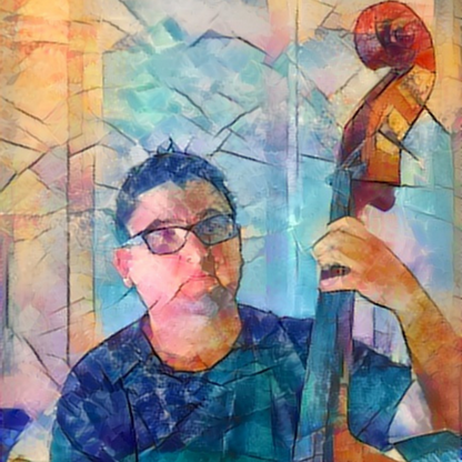 Simón García: Swing K-1000 for double bass quartet