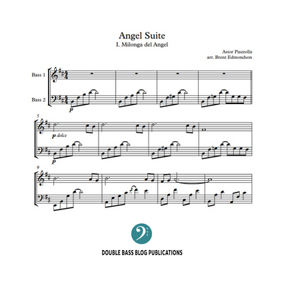 Astor Piazzolla: Angel Suite for 2 basses (arranged by Brent Edmondson)