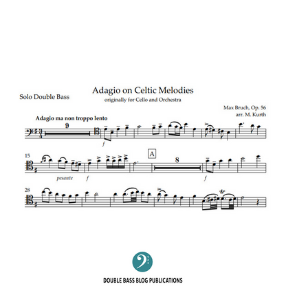 Bruch: Adagio on Celtic Melodies for double bass and piano, Op. 56
