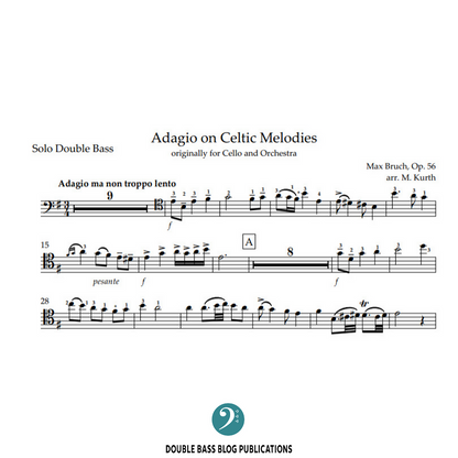 Bruch: Adagio on Celtic Melodies for double bass and piano, Op. 56