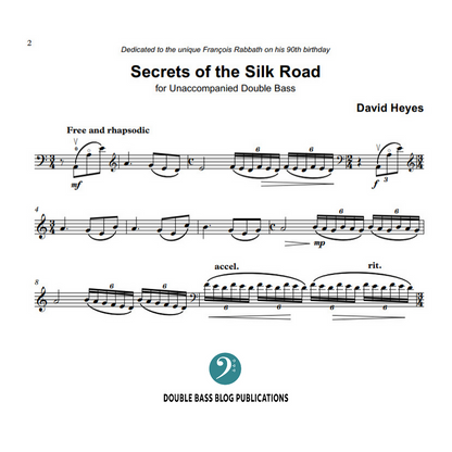David Heyes: Secrets of the Silk Road for unaccompanied double bass