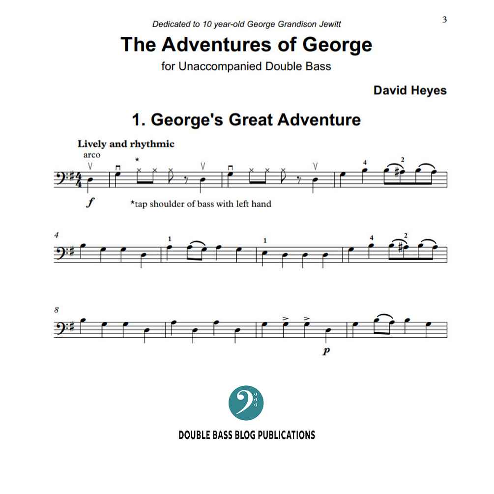 David Heyes: The Adventures of George for Beginner Double Bass