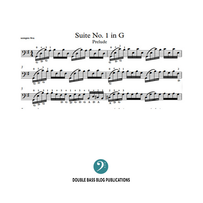 J.S Bach: Cello Suite No. 1 for solo double bass, BWV 1007 (Kurth)