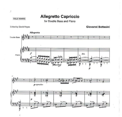 Bottesini: Allegretto Capriccio for double bass & piano (ed. David Heyes)