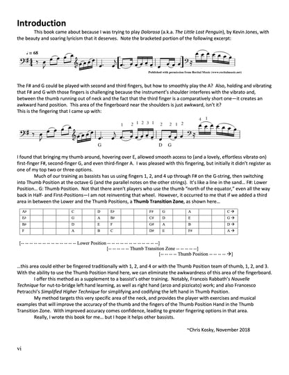 Chris Kosky: The Thumb Transition Zone, A Method for the Double Bassist
