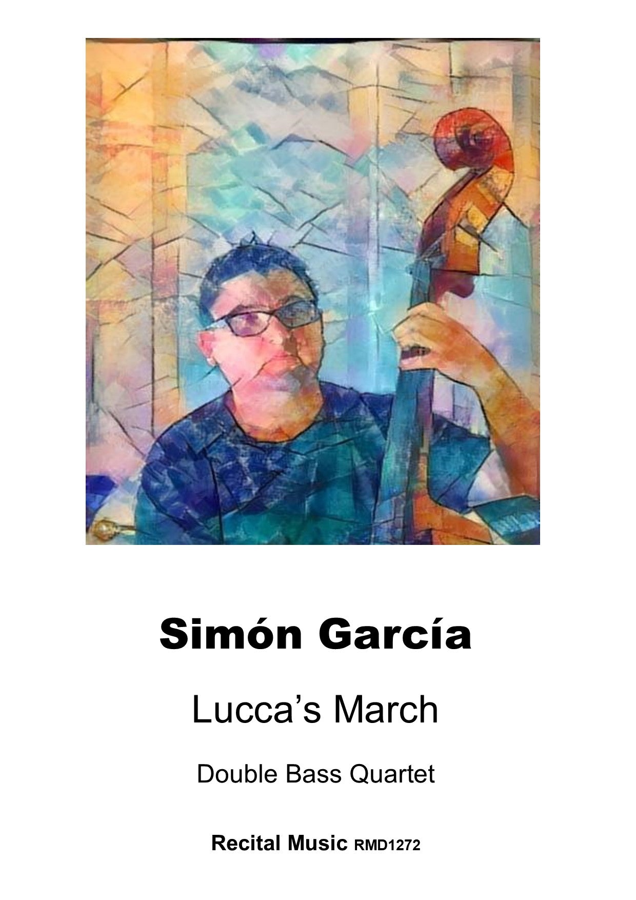 Simón García: Lucca's March for double bass quartet