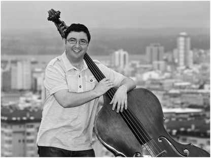 Simón García: The River Fisherman for double bass quartet