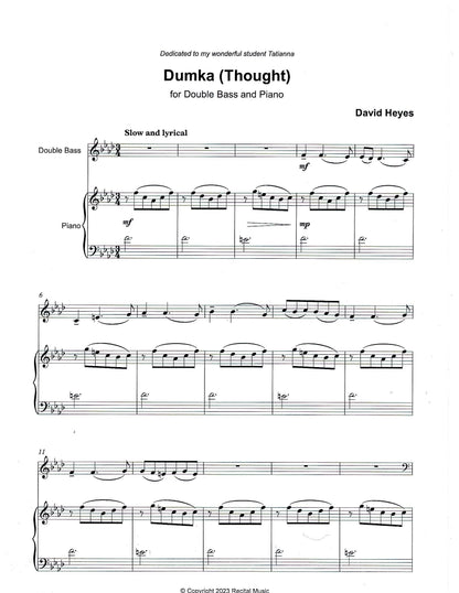 David Heyes: Suite 'In Bohemia' (Hertl Remembered) for double bass & piano