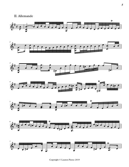 J.S. Bach: Cello Suite No. 6 in G Major (arr. for double bass by Lauren Pierce)