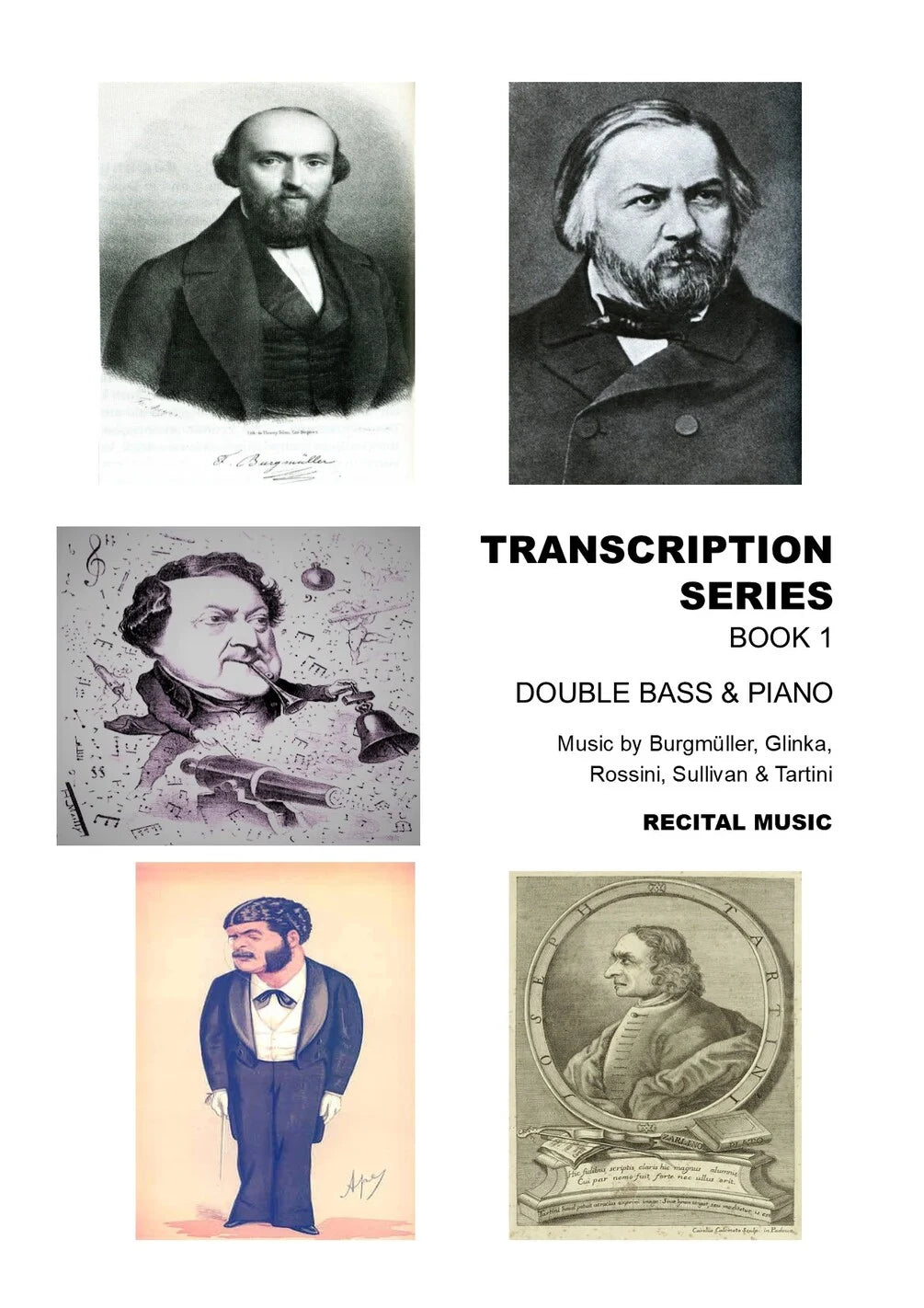 Transcription Series Book 1 (arranged by David Heyes) for double bass & piano