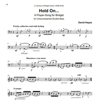 David Heyes: Celebrations Book 3 for unaccompanied double bass