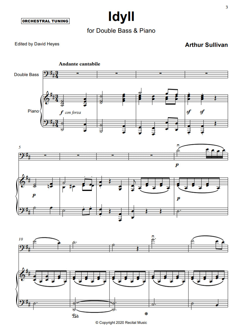 Transcription Series Book 1 (arranged by David Heyes) for double bass & piano