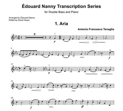 Édouard Nanny Transcription Series for double bass and piano (edited by David Heyes)