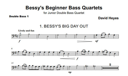 David Heyes: Bessy's Beginner Bass Quartets for junior double bass quartet