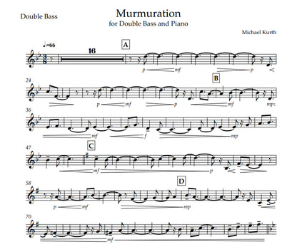 Michael Kurth: Murmuration for double bass and piano
