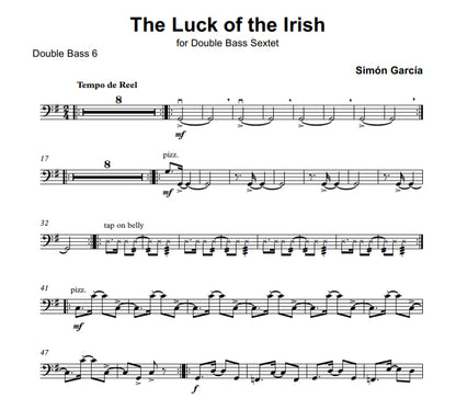 Simón García: The Luck of the Irish for Double Bass Sextet