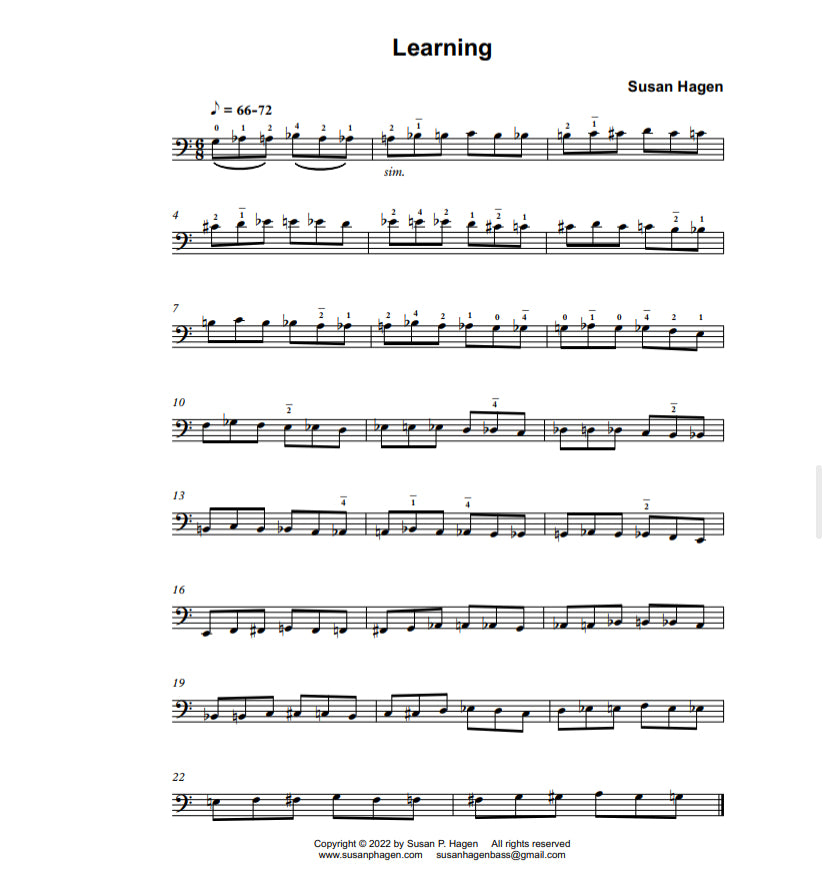 Susan P. Hagen: BASSics of Bass: 8 Warm Ups for Players of All Ages