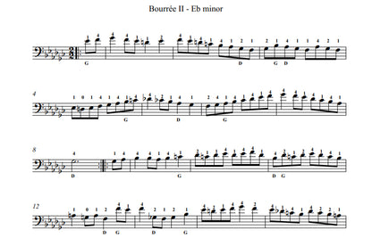 J.S. Bach: The Well Tempered Bourrées for solo double bass