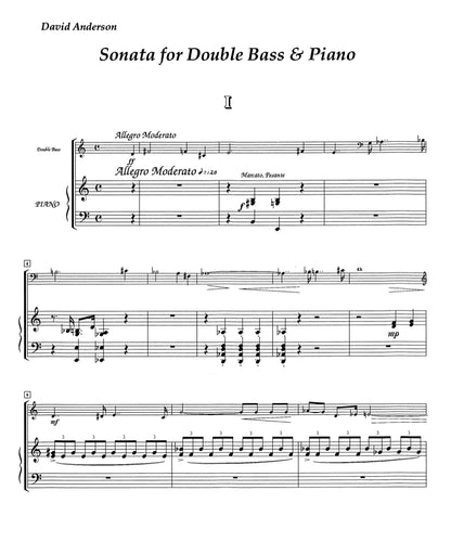 Dave Anderson: Sonata #1 for Double Bass and Piano