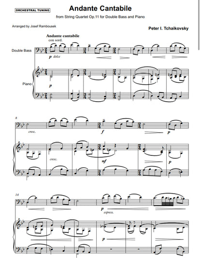 Transcription Series Book 2 (arranged by David Heyes) for double bass & piano