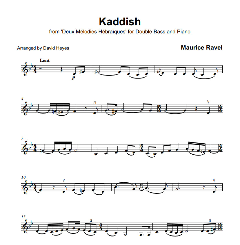 Transcription Series Book 2 (arranged by David Heyes) for double bass & piano