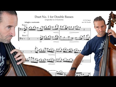 CPE Bach: Two Duets for 2 Double Basses (arr. by Michael Kurth)